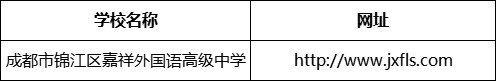 成都市錦江區(qū)嘉祥外國語高級中學(xué)網(wǎng)址是什么？